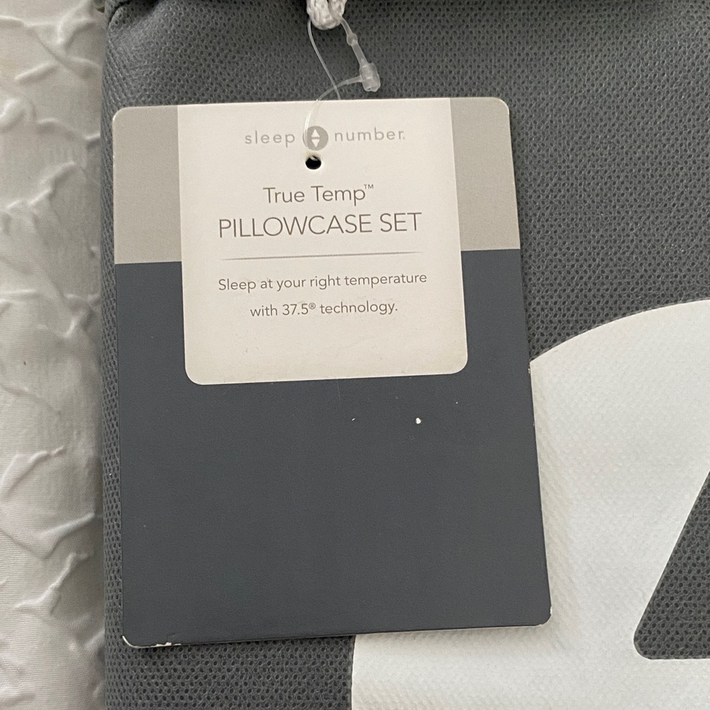 Sleep Number True Temp Pillowcase Set - Pacific Blue - Picture 2 of 5
